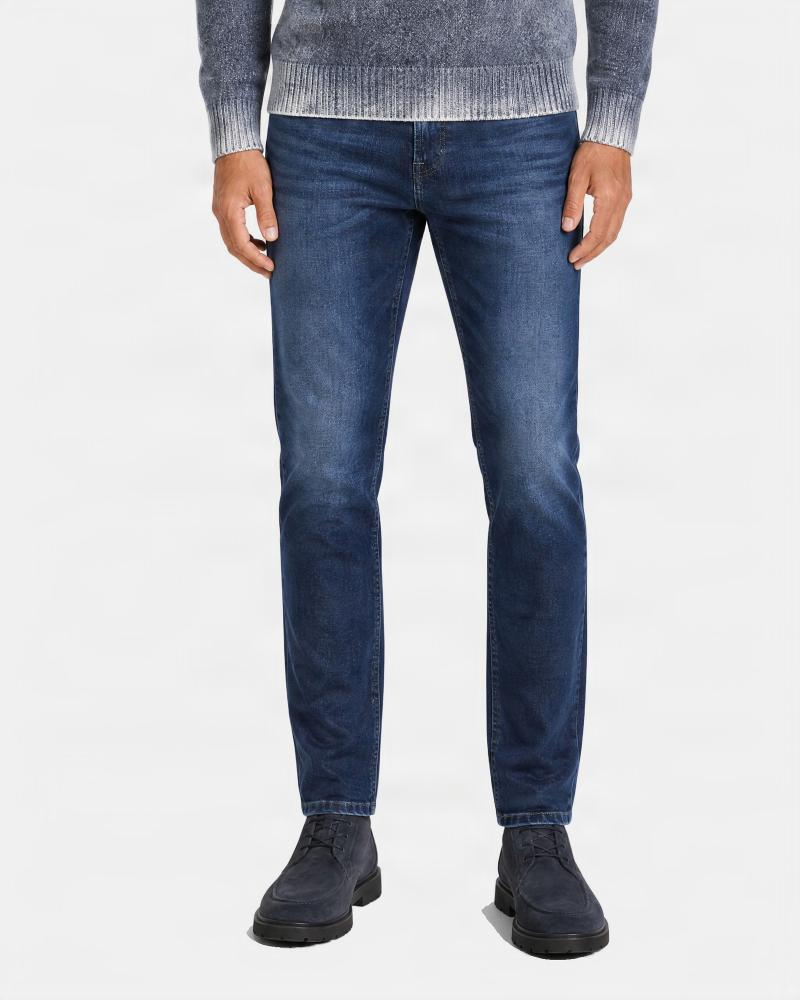 JEAN 7 ALL FOR MANKIND SLIMMY FORGE  BLEU Délavé