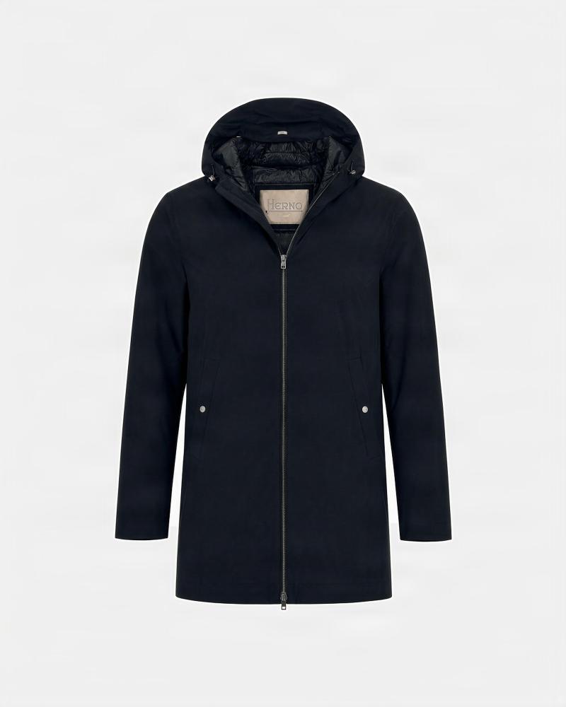 PARKA HERNO RESORT EN NYLON QUADRI-EXTENSIBLE