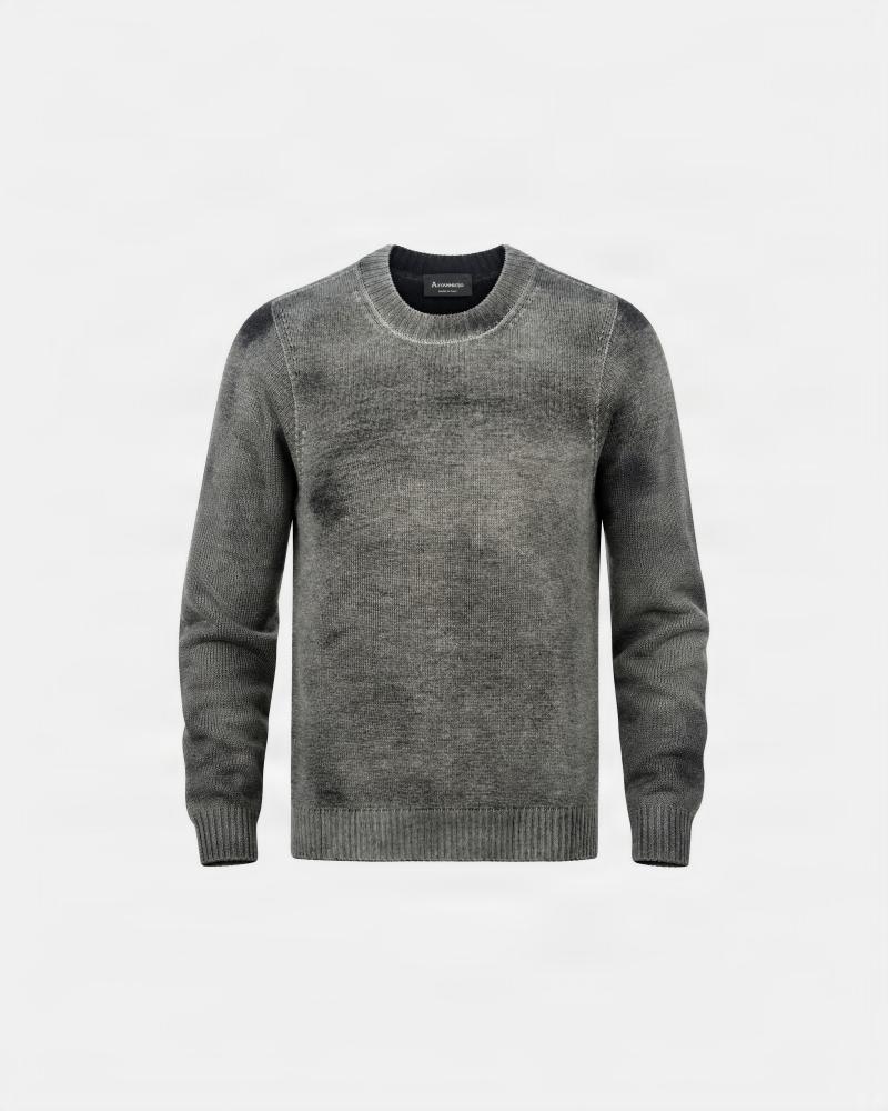 PULL COL ROND AROVESCIO /REVERIBLE VERT