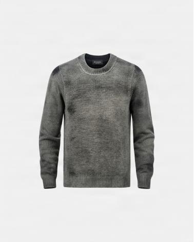 PULL COL ROND AROVESCIO /REVERIBLE VERT
