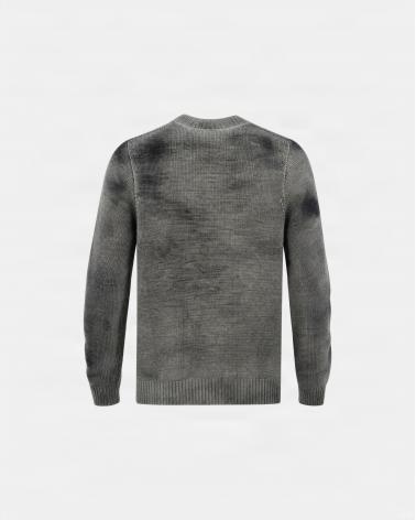 PULL COL ROND AROVESCIO /REVERIBLE VERT