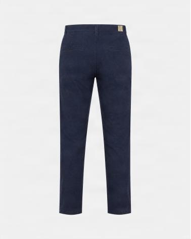 PANTALON ASPESI CHINO EN GABARDINE DE COTON MARINE