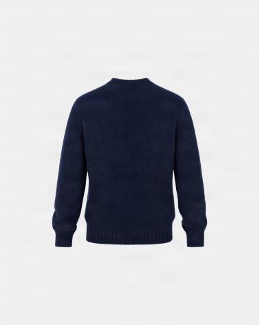 PULL COL ROND TAGLIATORE NOBHIL PUR CASHMERE MARINE