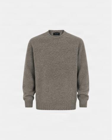 PULL COL ROND TAGLIATORE NOBHIL PUR CASHMERE BEIGE
