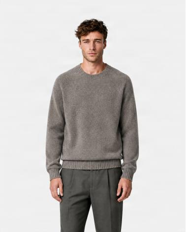 PULL COL ROND TAGLIATORE NOBHIL PUR CASHMERE BEIGE
