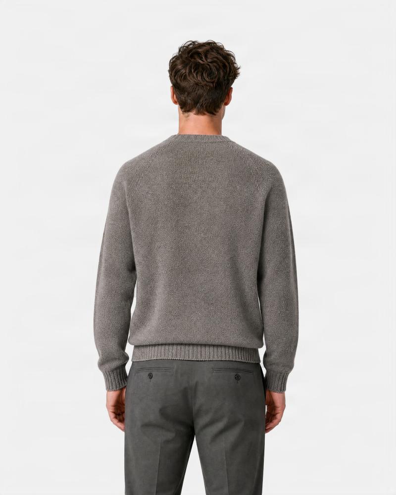 PULL COL ROND TAGLIATORE NOBHIL PUR CASHMERE BEIGE