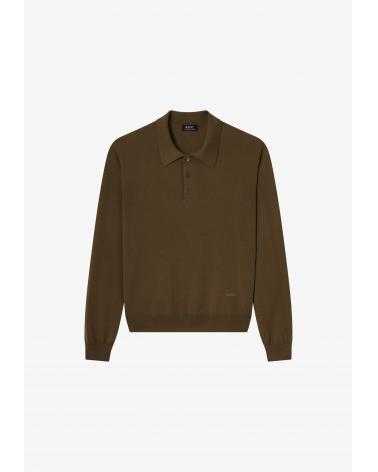 POLO MAILLE  A.P.C.RIOU KAKI