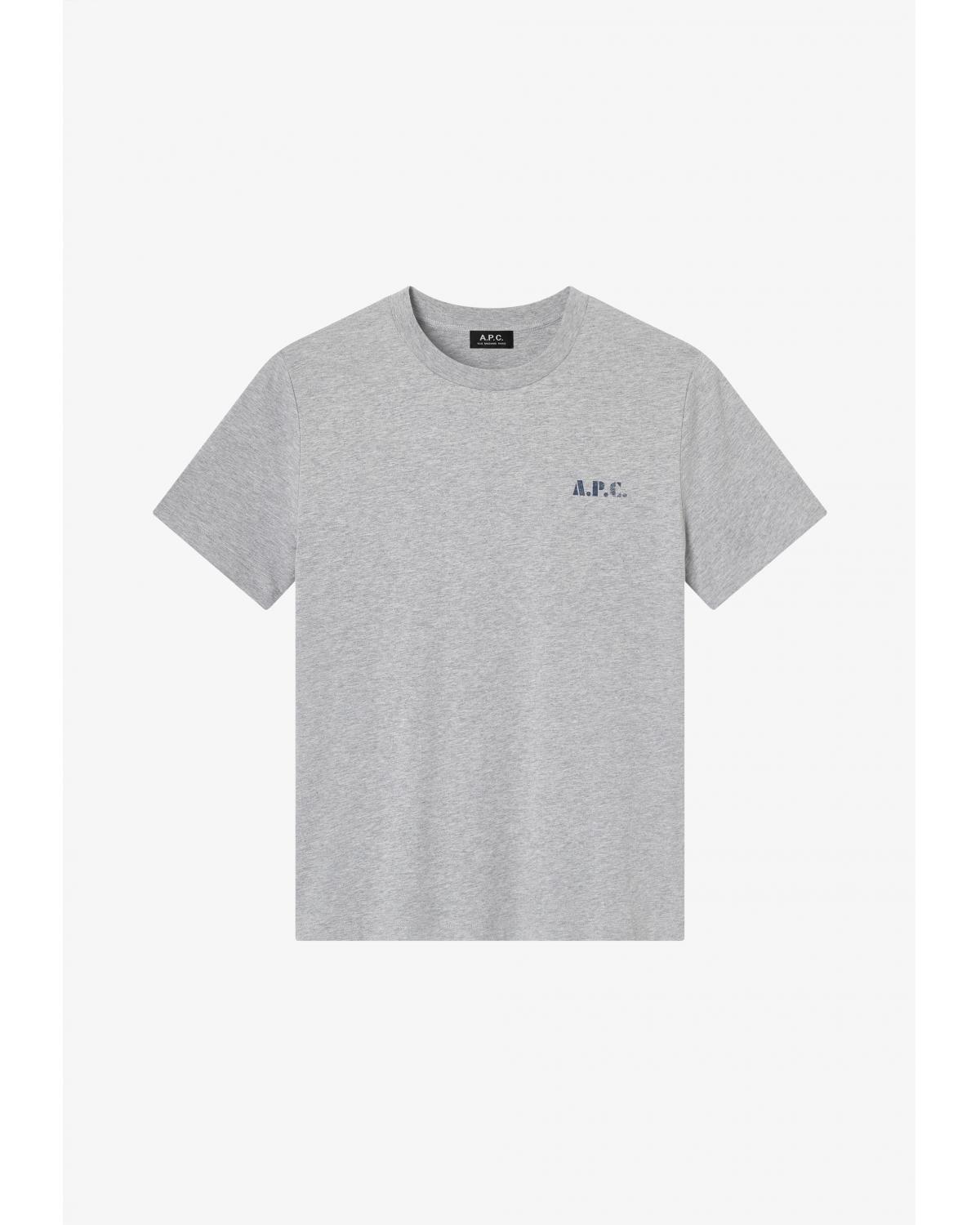 TEE SHIRT A.P.C. GOTS GRIS CHINE