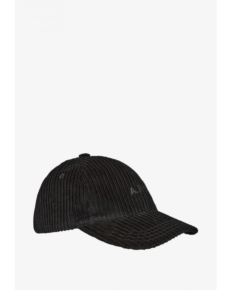 CASQUETTE CHARLIE VELOURS NOIR