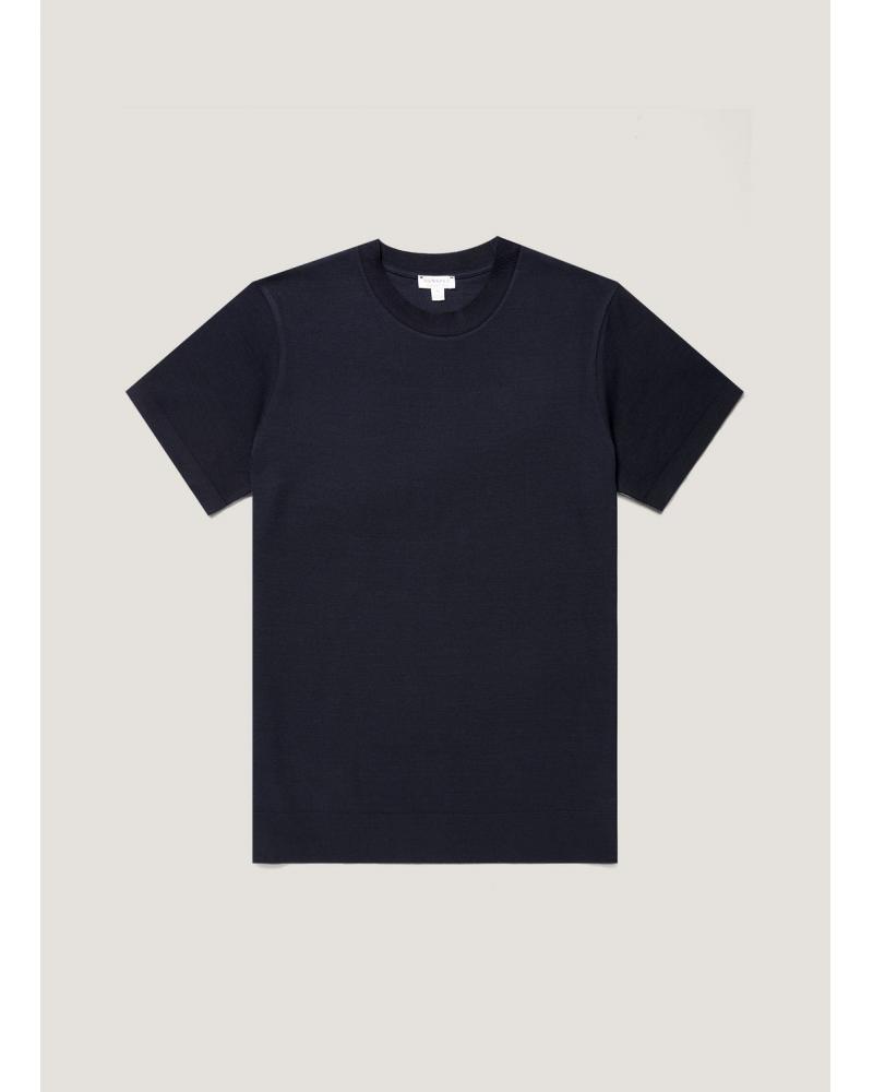 TEE SHIRT SUNSPEL PIQUE MARINE