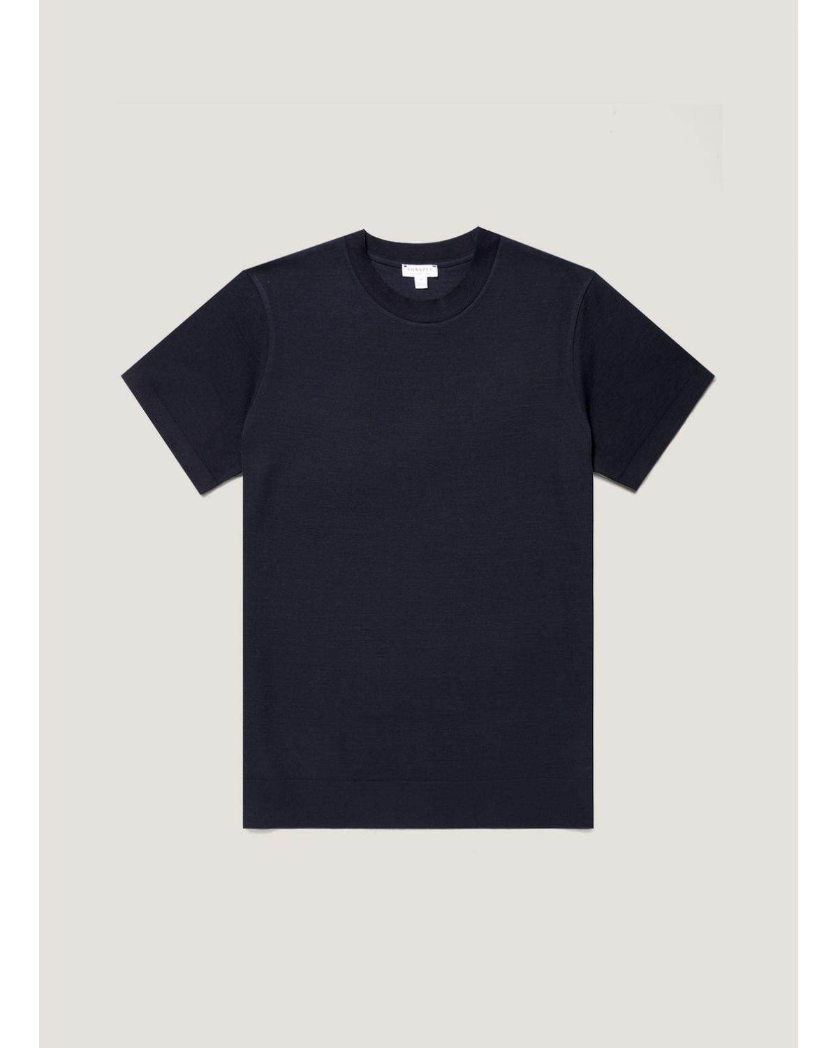 TEE SHIRT SUNSPEL PIQUE MARINE