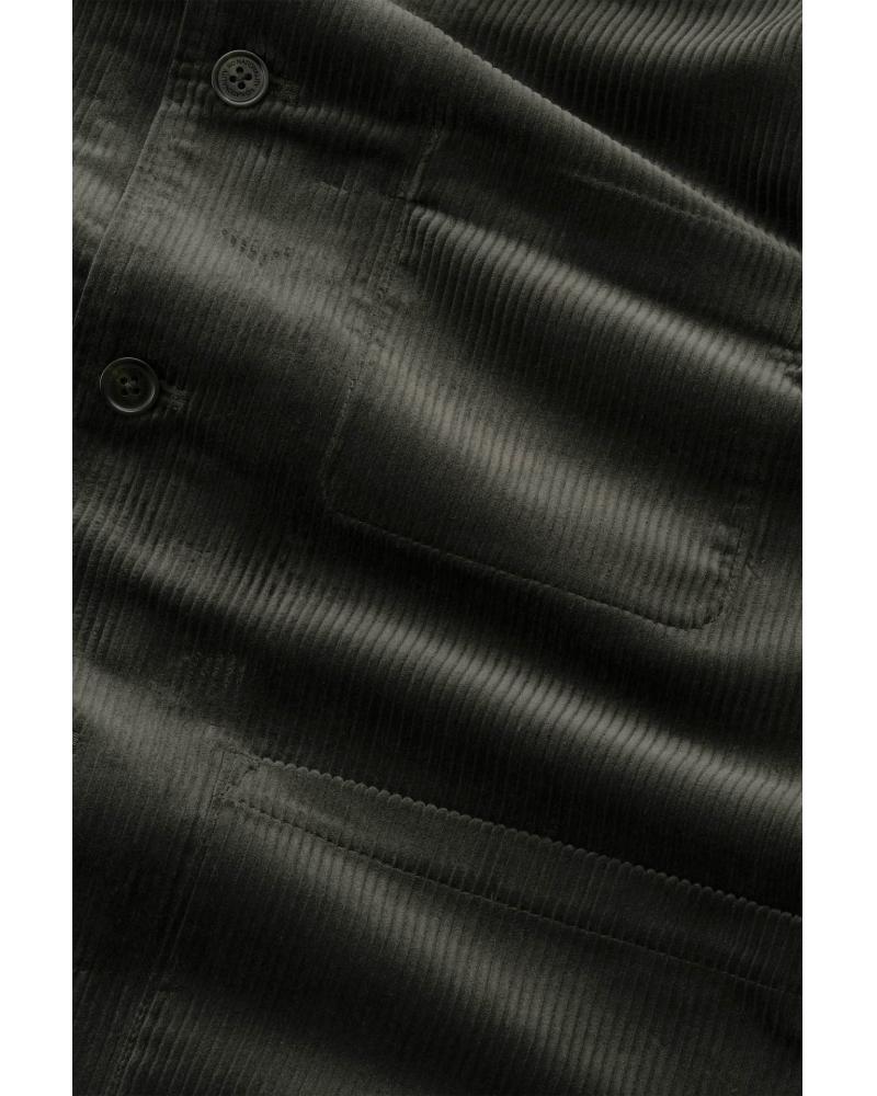 SURCHEMISE NN.07 VELOURS MORGAN  DARK ARMY KAKI