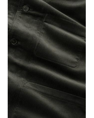 SURCHEMISE NN.07 VELOURS MORGAN  DARK ARMY KAKI