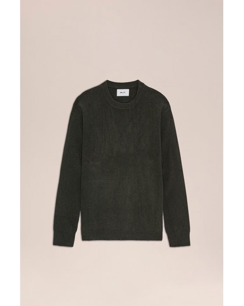 PULL NN.07 DANNY  COL ROND DARK ARMY  KAKI