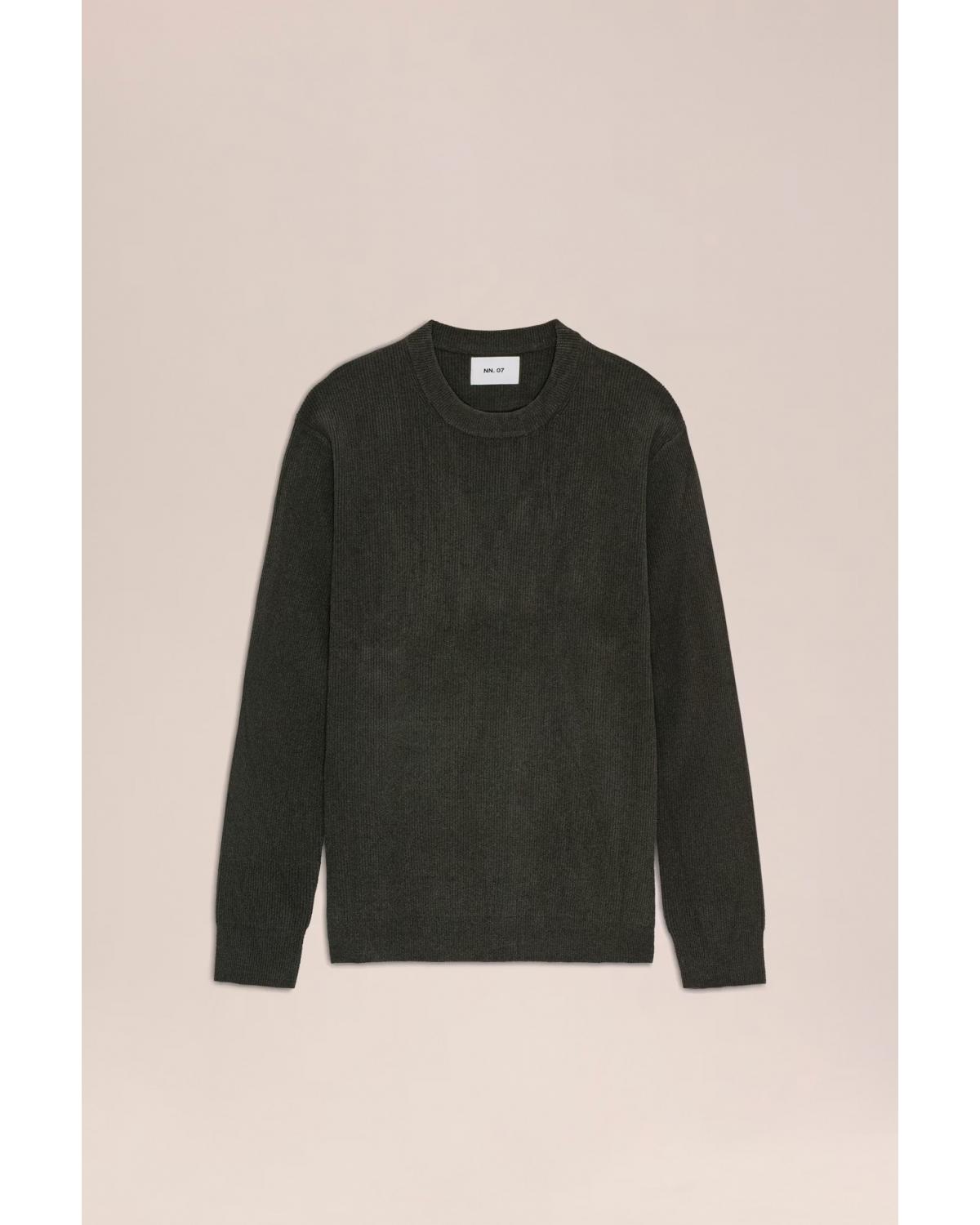 PULL NN.07 DANNY  COL ROND DARK ARMY  KAKI