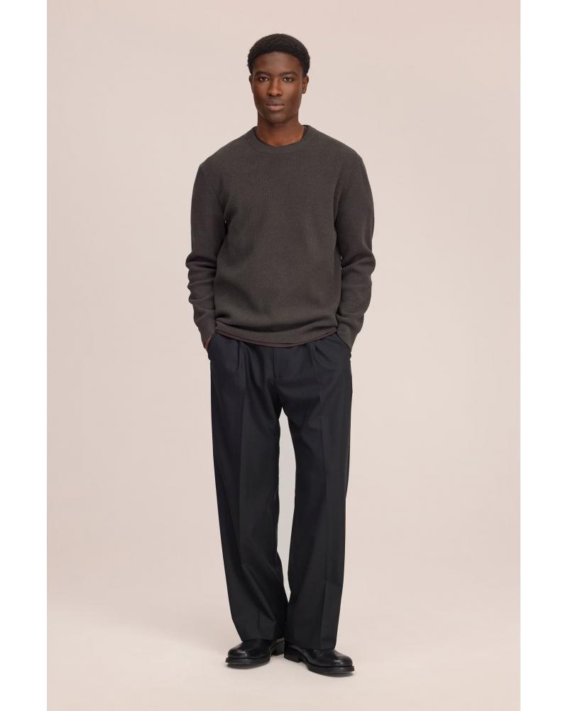PULL NN.07 DANNY  COL ROND DARK ARMY  KAKI