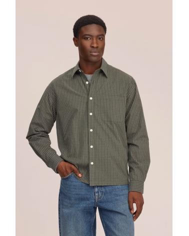 CHEMISE NN.07 DEON CARREAUX VERT