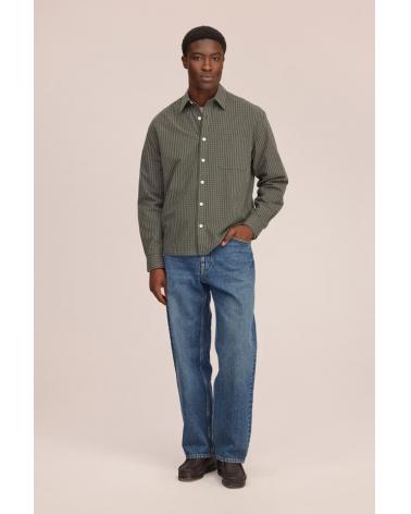 CHEMISE NN.07 DEON CARREAUX VERT