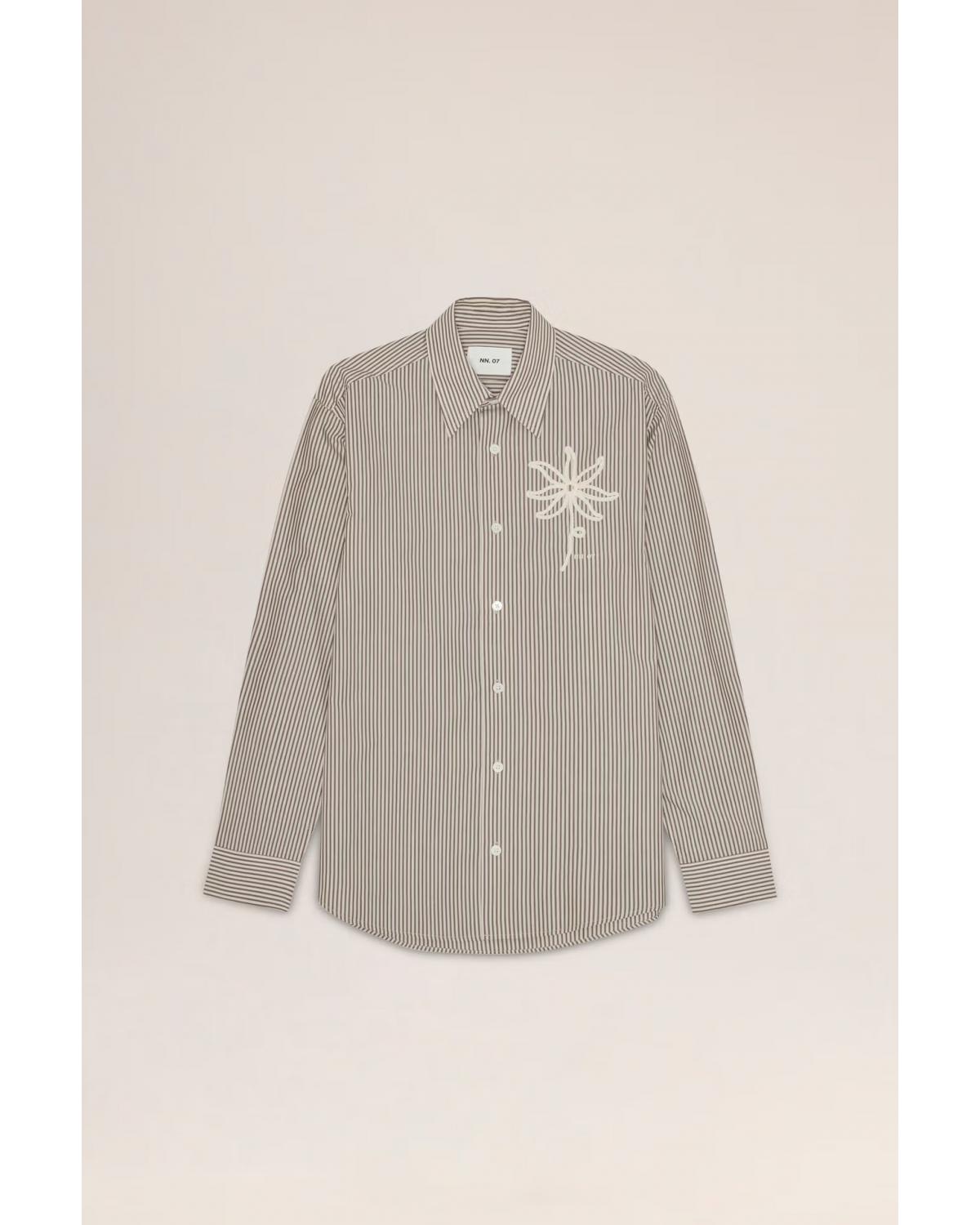 CHEMISE NN.07 QUINSY RAURES MARRON
