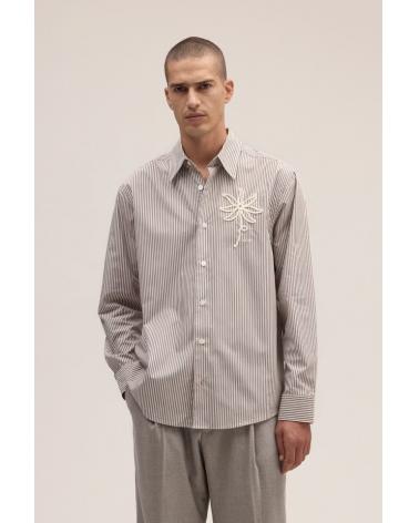 CHEMISE NN.07 QUINSY RAURES MARRON