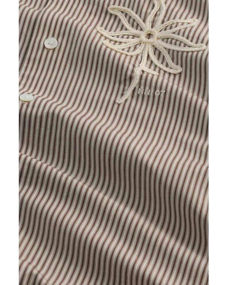 CHEMISE NN.07 QUINSY RAURES MARRON