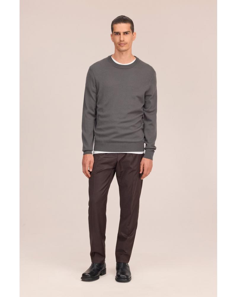 PULL COL ROND NN.07 TED GRIS
