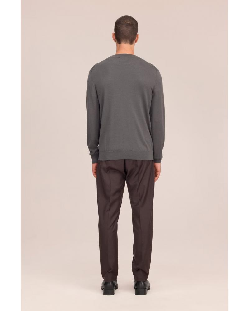 PULL COL ROND NN.07 TED GRIS