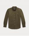CHEMISE RALPH LAUREN OXFORD OLIVE KAKI