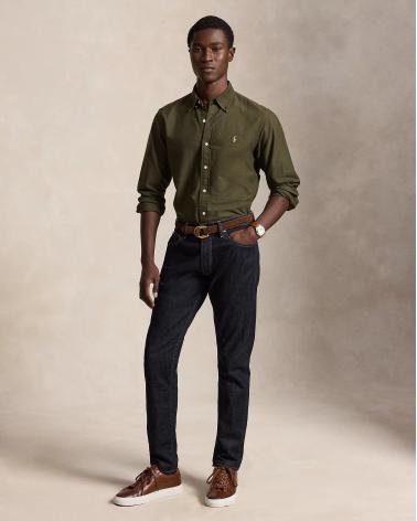 CHEMISE RALPH LAUREN OXFORD OLIVE KAKI