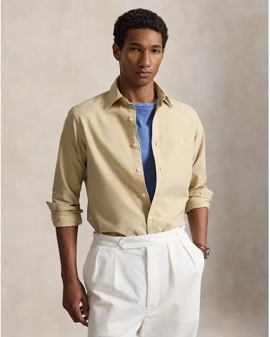 CHEMISE RALPH LAUREN OXFORD BEIGE