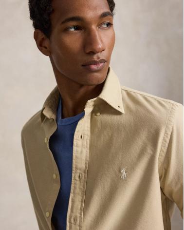 CHEMISE RALPH LAUREN OXFORD BEIGE