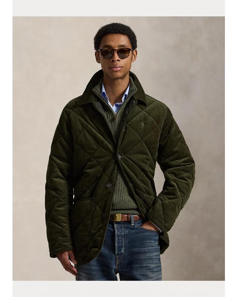 VESTE RALPH LAUREN VELOURS KAKI