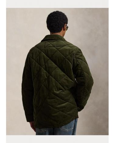 VESTE RALPH LAUREN VELOURS KAKI