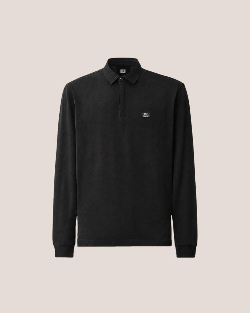 POLO M Longues C.P CompanyStretch Piquet PL154A  999 Noir