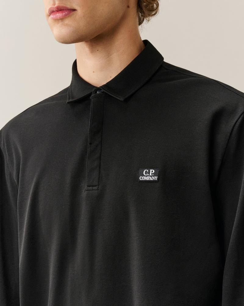 POLO M Longues C.P CompanyStretch Piquet PL154A  999 Noir