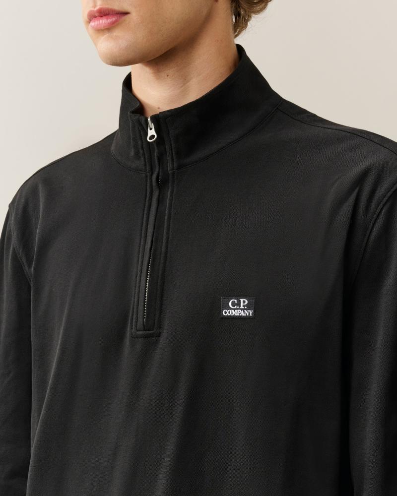 Polo C.P. Company  M/L 156A  999 Stretch Piquet Noir