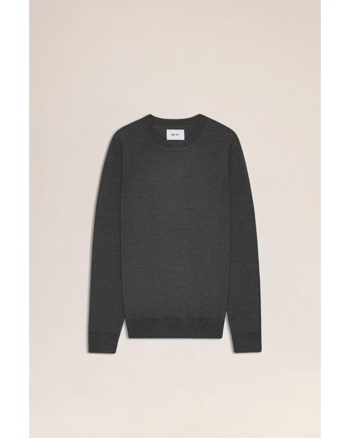 PULL COL ROND NN.07 TED GRIS