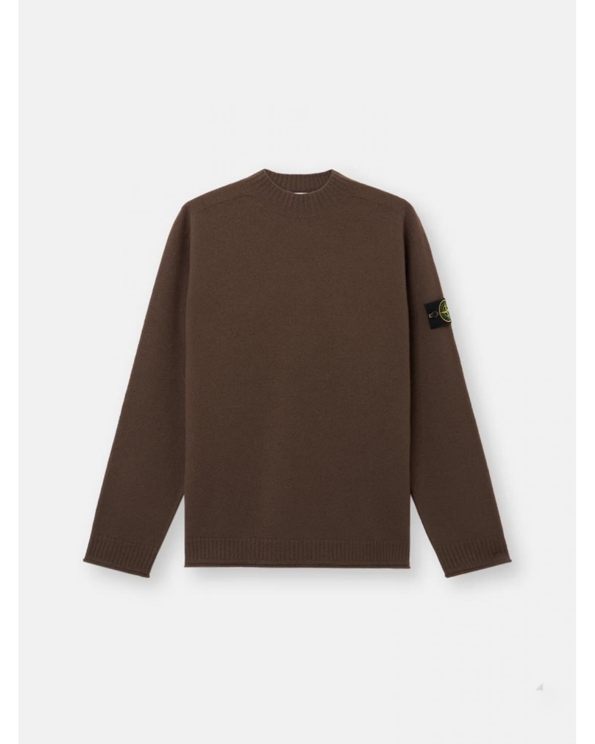 PULL COL ROND STONE ISLAN 5100041 S0IN1  007C  UMBER MARRON