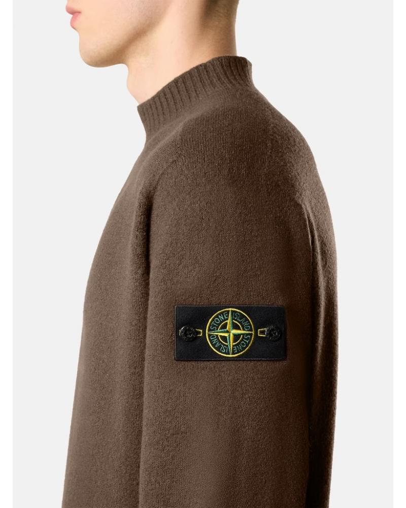 PULL COL ROND STONE ISLAN 5100041 S0IN1  007C  UMBER MARRON