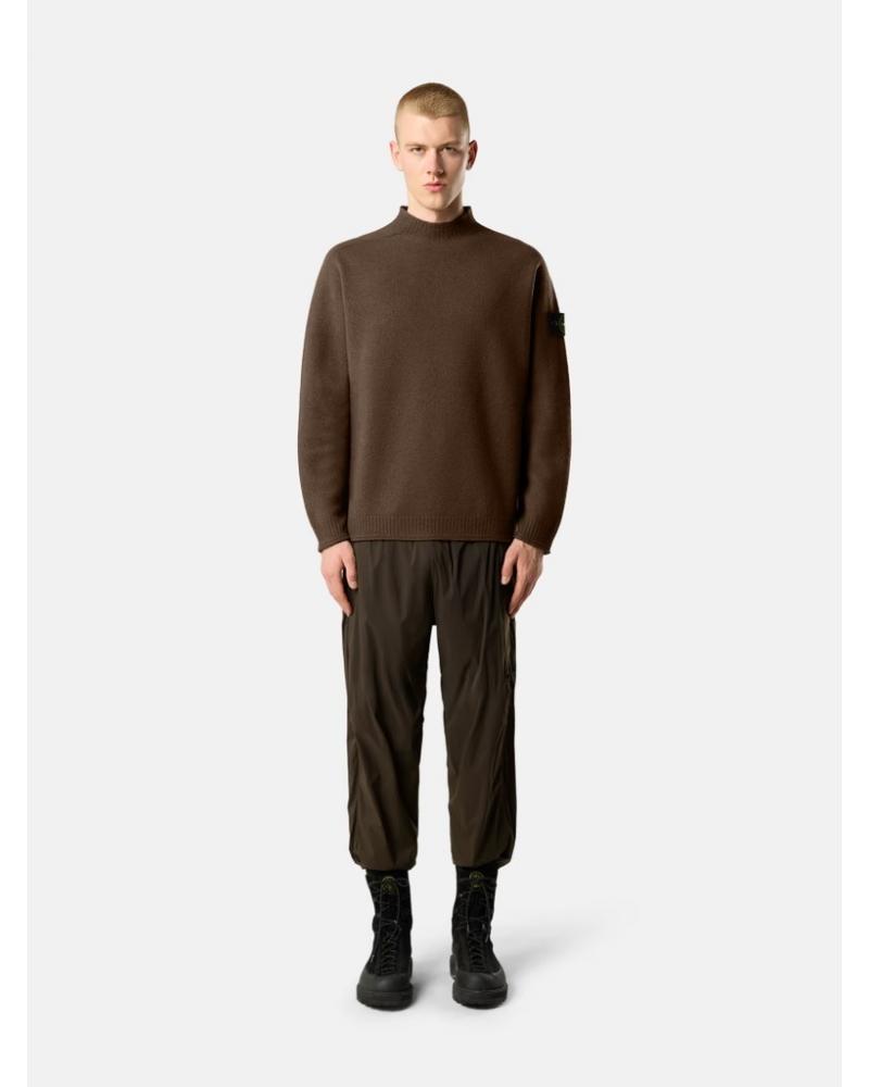 PULL COL ROND STONE ISLAN 5100041 S0IN1  007C  UMBER MARRON
