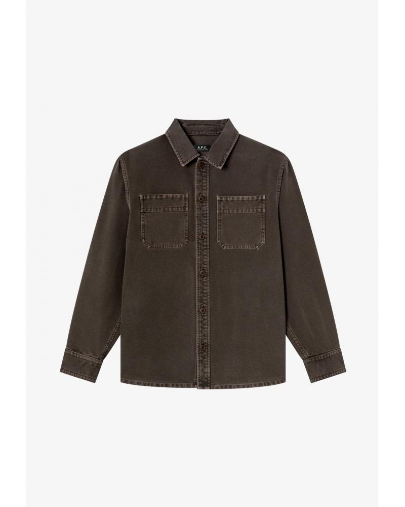 SURCHEMISE NOAH A.P.C. MARRON