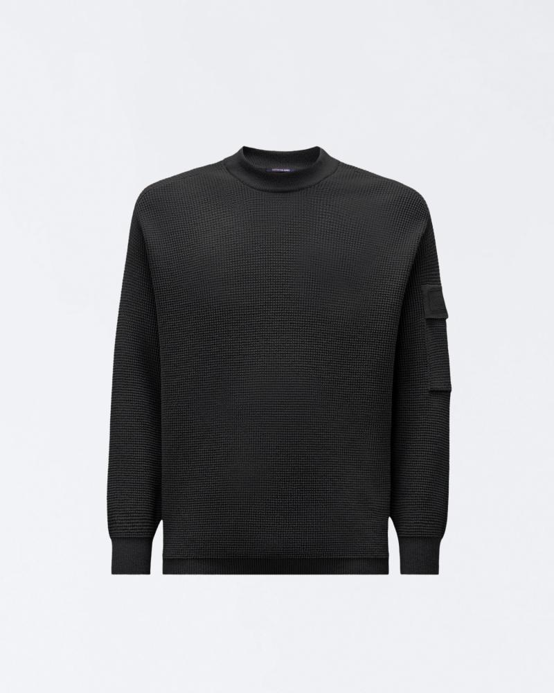 PULL COL ROND CP METROPOLIS KN040A  999 NOIR