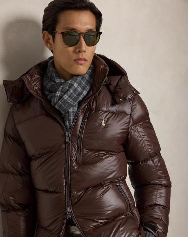  Doudoune brillante Gorham RALPH LAUREN Marron