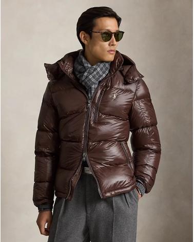 Doudoune brillante Gorham RALPH LAUREN Marron