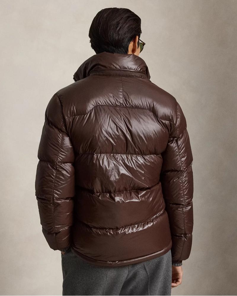  Doudoune brillante Gorham RALPH LAUREN Marron