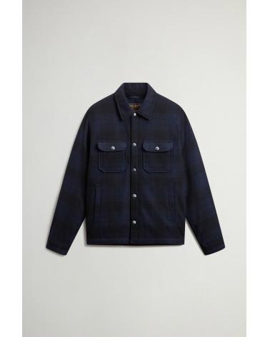 Surchemise  WOOLRICH Alaskan Check BLEU/MARINE