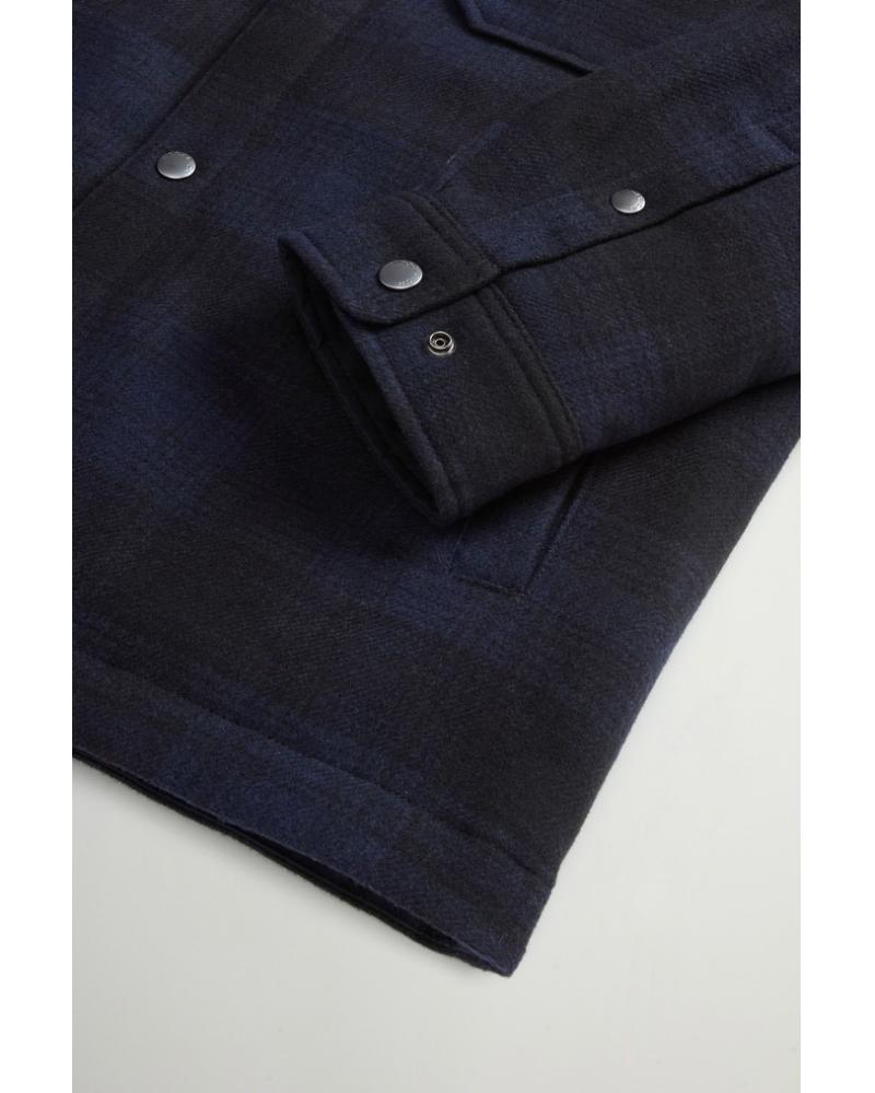 Surchemise  WOOLRICH Alaskan Check BLEU/MARINE