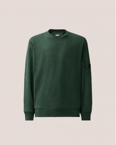 SWEAT C.P.COMPANY DIAGONAL RAISED CREWNECK SS713A  697 VERT