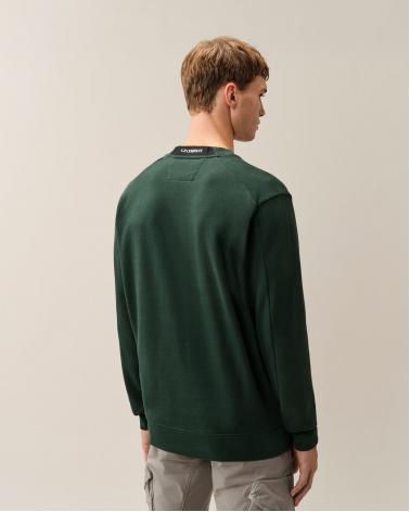 SWEAT C.P.COMPANY DIAGONAL RAISED CREWNECK SS713A  697 VERT