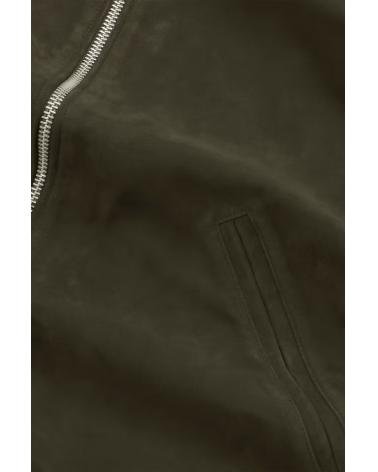 BLOUSON N.N.07 PETRUS SUEDE SHADOW MOSS KAKI